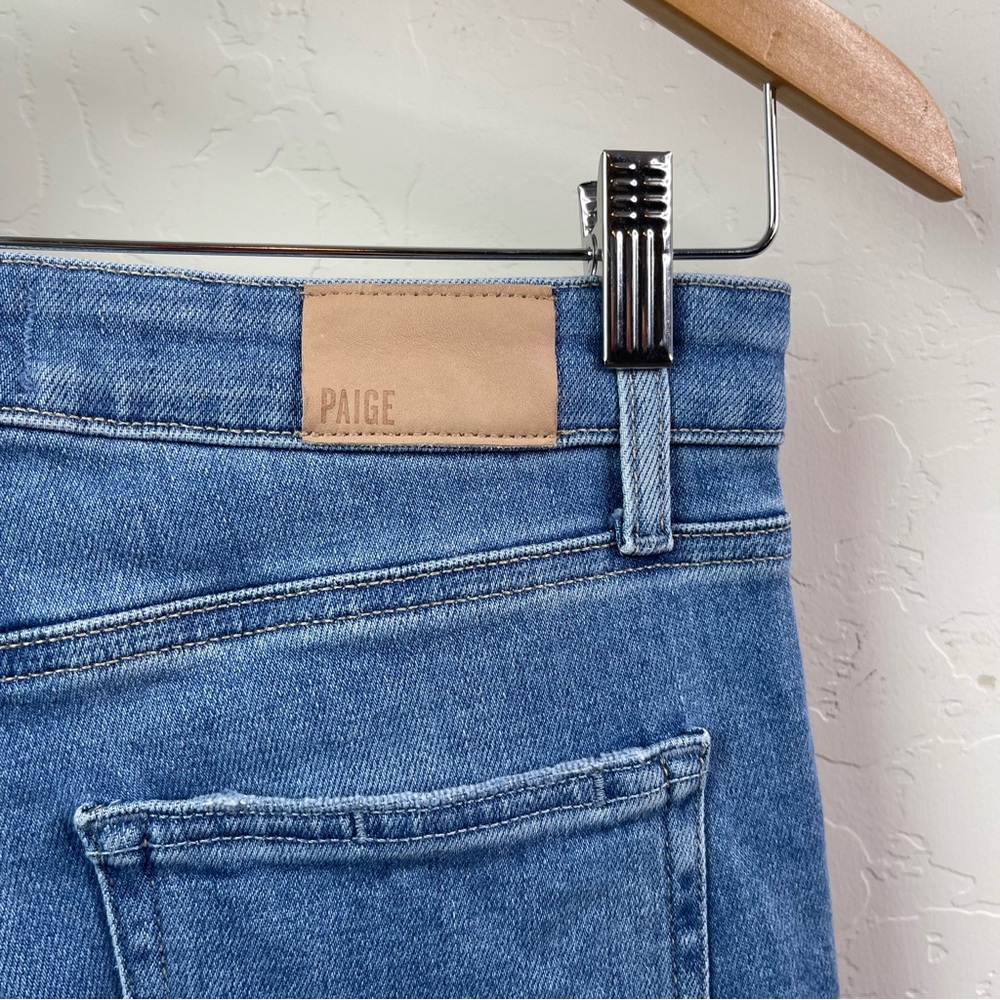Paige Claudine High-Rise Jeans in Darling with Bootcut Flare Siesta Hem Size 26 - Picture 8 of 16